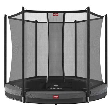 BERG Favorit InGround Trampoline 270 Grijs + Safety Net Comfort