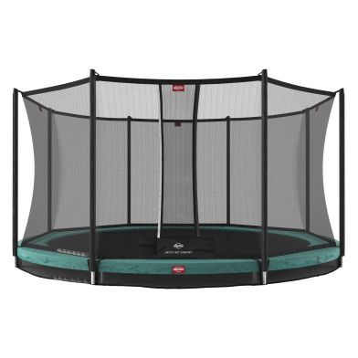 BERG Favorit InGround Trampoline 380 Groen + Safety Net Comfort