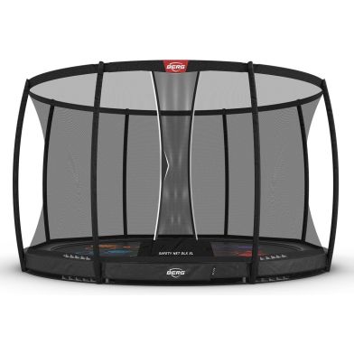 Berg Elite Inground Trampoline 430 Grey Levels + Safety Net Deluxe XL
