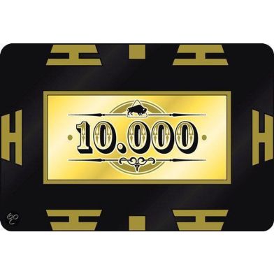 Poker Plaque 10000 Brown