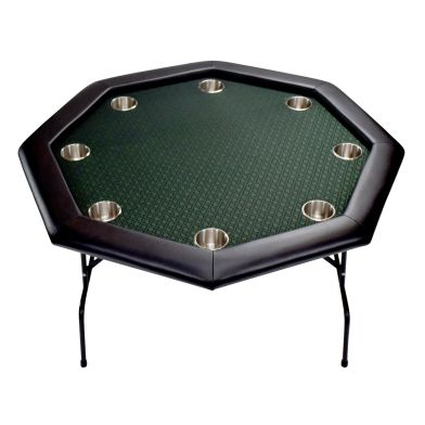 Table de poker octogonale Texas 8 personnes Vert