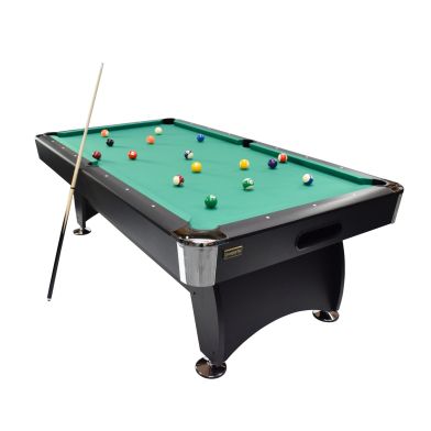 NORTH Gardone Pool Table Black/Green 8FT