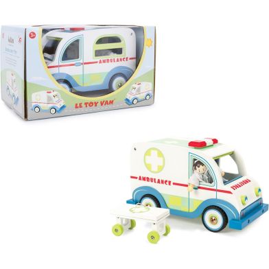 Le Toy Van Set de Jeu Auto's Ambulance set - Bois