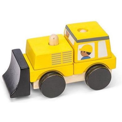 Le Toy Van Stapelset Voertuigen Jaune - Bois