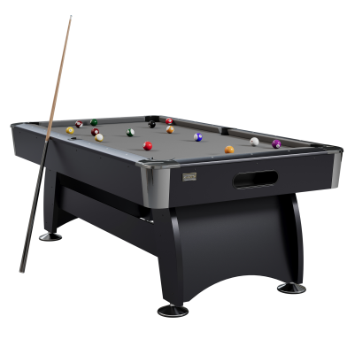 NORTH Gardone Pooltafel Zwart/Grijs 7FT