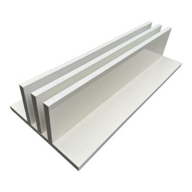 NORTH Plaque de Couverture Houder Table de Billard Hoogglans Blanc (Pour 2 Tops)