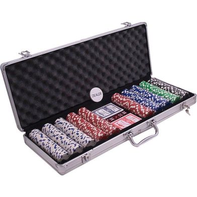 Poker Set Koffer Aluminium 500 Chips