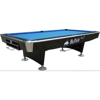 Pooltafel Buffalo Pro-II 9ft zwart (drop pocket) 