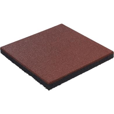Rubberen Tegel 50x50x4,5cm Red