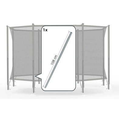 Safety Net Comfort - Onderpaal + veerclip (108cm)