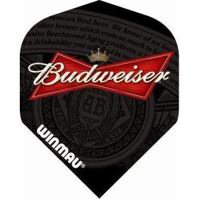 Winmau Budweiser Label Black Flight