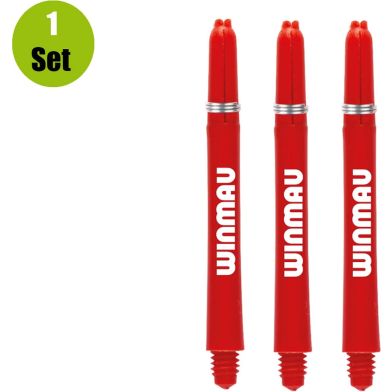  Winmau Dart Shafts Nylon Signature - Rood - Short - (1 Set) 