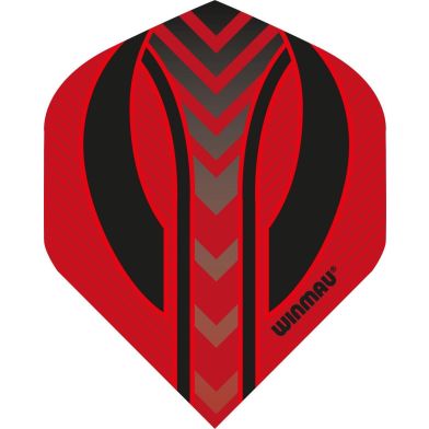  Winmau Mega Standaard Rood en Zwart Flights