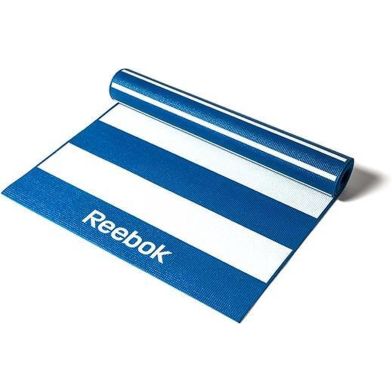 Yoga mat Stripes dubbelzijdig Reebok 4mm blauw