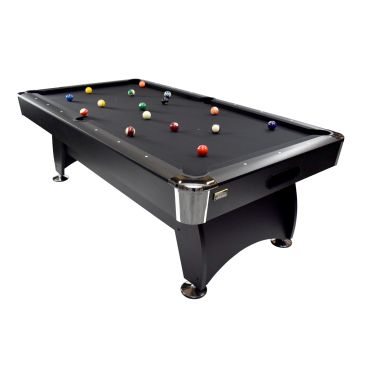 NORTH Gardone Pooltafel Zwart/Zwart 8FT