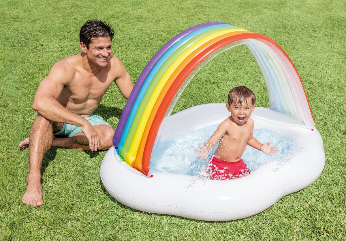 Intex Baby Pool Rainbow Cloud (142X119X84cm)