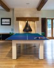 Milano Table de Billard & Table à Manger 6 ft Piano Blanc High Gloss miniature