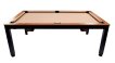 NORTH Essence Table de billard/Table à manger Noir/Noyer 7FT miniature