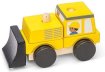 Le Toy Van Set à empiler véhicules jaune - bois miniature