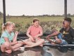 North Explorer Regular Trampoline 430 Rond Noir + Filet de sécurité miniature