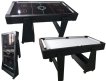 TopTable Twist 2in1 table de air-hockey/billard Noir/Noir 5FT miniature