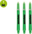Tiges de fléchettes Winmau Nylon Signature - Vert - Court - (1 jeu) miniature