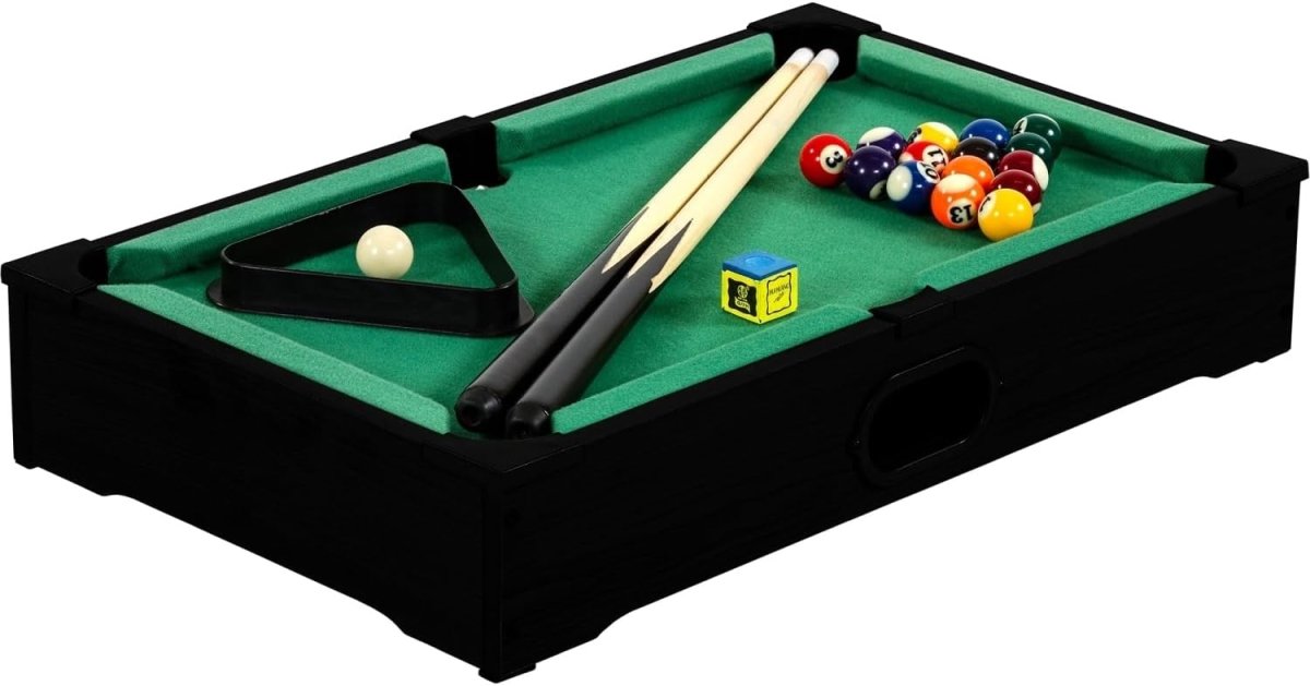 NORTH Assisi Mini Table de billard (pool) Noir/Vert 51 x 31 x 10 cm