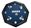 NORTH Octagon Table de poker bleue 8 places miniature