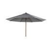 Gescova Parasol en bois carré 300 x 300 cm gris miniature