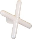 Appui-queue croix blanc en plastique miniature