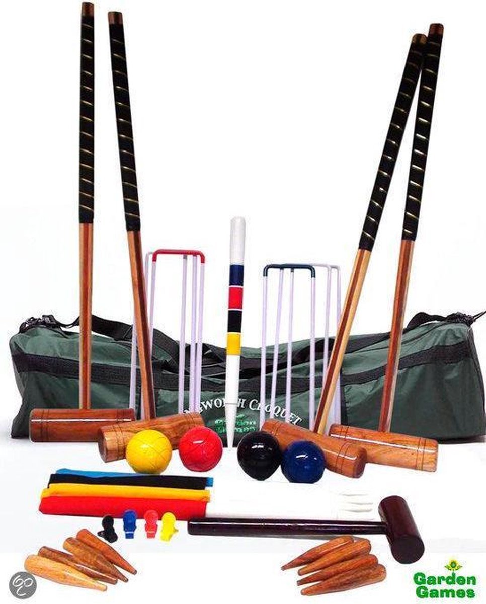 Croquet de jardin Longworth pour 4 joueurs