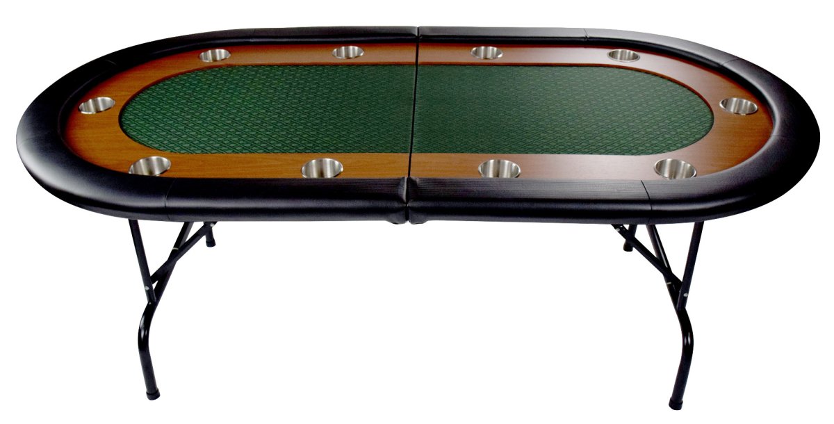 NORTH Table de poker Foldy Verte 10 personnes