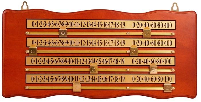 Snooker Scoreboard for 4 People