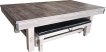 Pool table Top Table Dinner Wood with Benches 8FT thumbnail