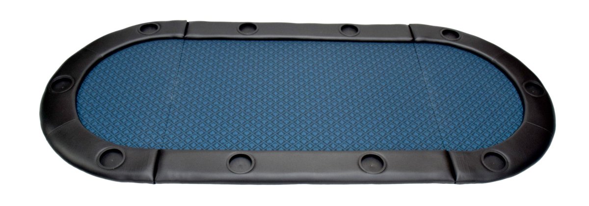NORTH Tabletop Poker Table Blue 10 Seats