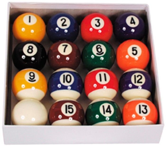 Pool Ball Set Ventura Laminated 57.2 mm