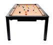 NORTH Essence Table de billard/Table à manger Noir/Noir 7FT miniature