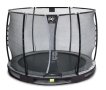 EXIT Elegant inground trampoline ø427cm with Economy safety net - black thumbnail