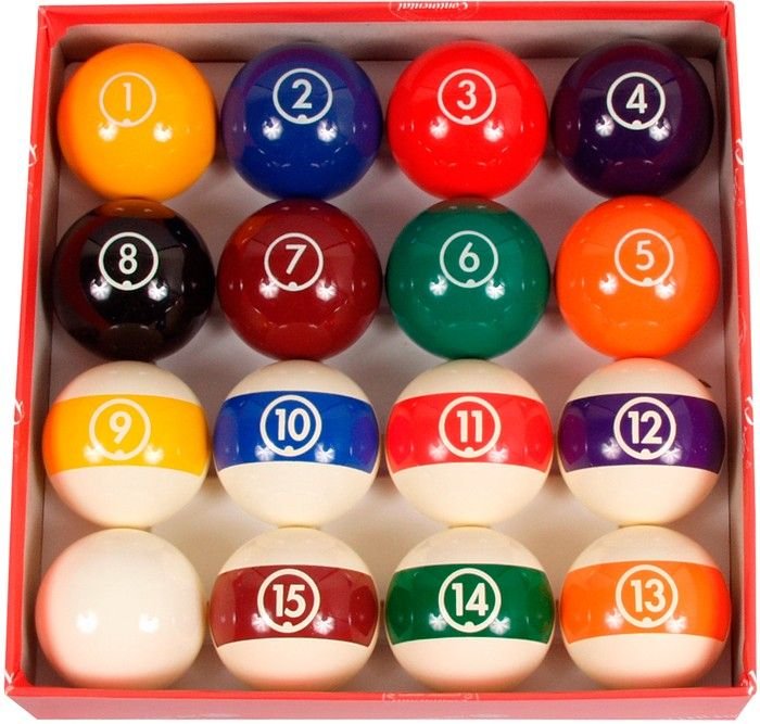 Jeu de billes de pool Aramith Continental 57,2 mm