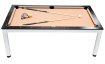 NORTH Essence Table de billard/Table à manger Blanc/Noir 7FT miniature