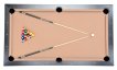 NORTH Essence Table de billard/Table à manger Blanc/Noir 7FT miniature