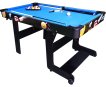 Table de billard (pool) TopTable Fun pliable noir/bleu 5FT miniature