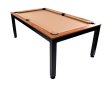 NORTH Essence Table de billard/Table à manger Noir/Noyer 7FT miniature