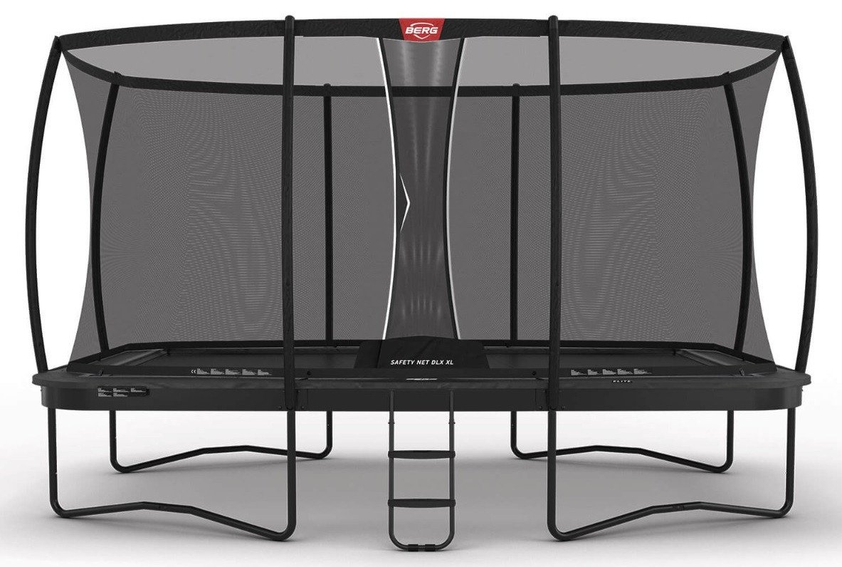 BERG Ultim Elite Regular Trampoline 500 Gris + Safety Net Deluxe XL