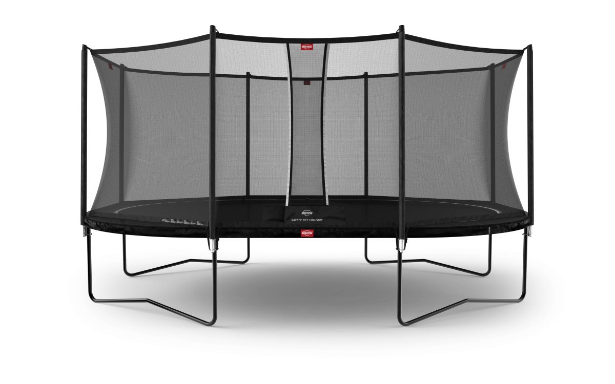 BERG Grand Favorit Regular Trampoline 520 Noir + Safety Net Comfort