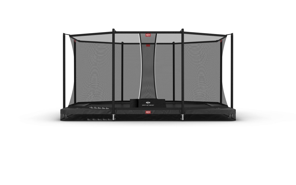 BERG Ultim Favorit InGround Trampoline 410 Gris + Safety Net Comfort