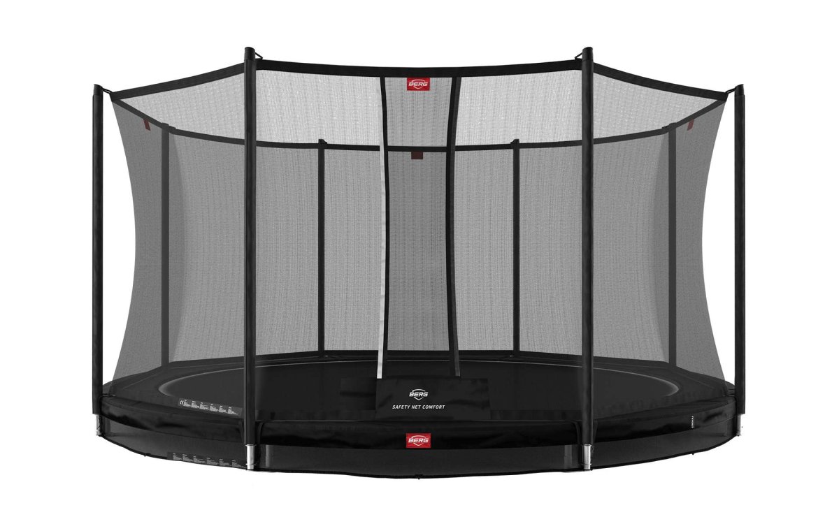 BERG Favorit InGround Trampoline 430 Noir + Safety Net Comfort