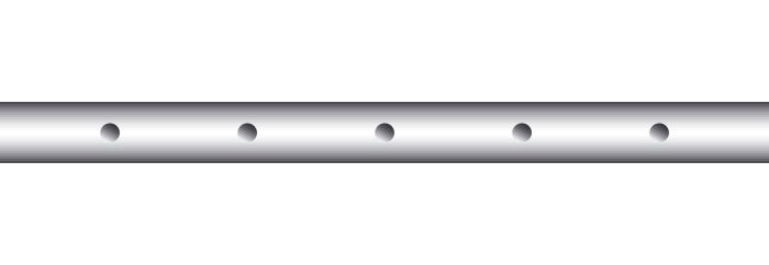 Foosball Rod 16mm 5 Holes