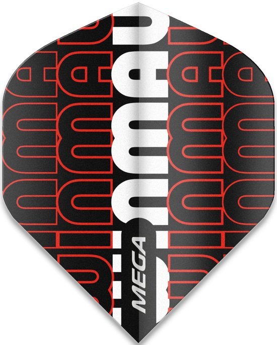 Ailettes Winmau Mega Standard Winmau Logo rouges