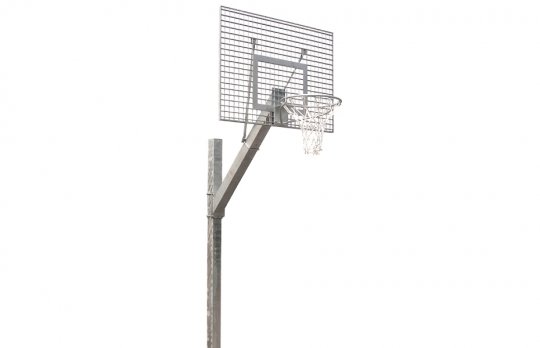 NORTH Euro Court Poteau de basket à usage public galvanisé fixe